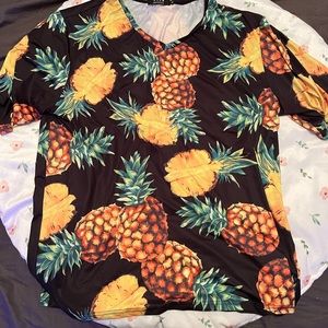 Men pineapple shirt xl